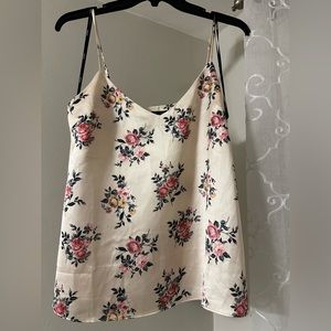 Light pink Satin Floral top